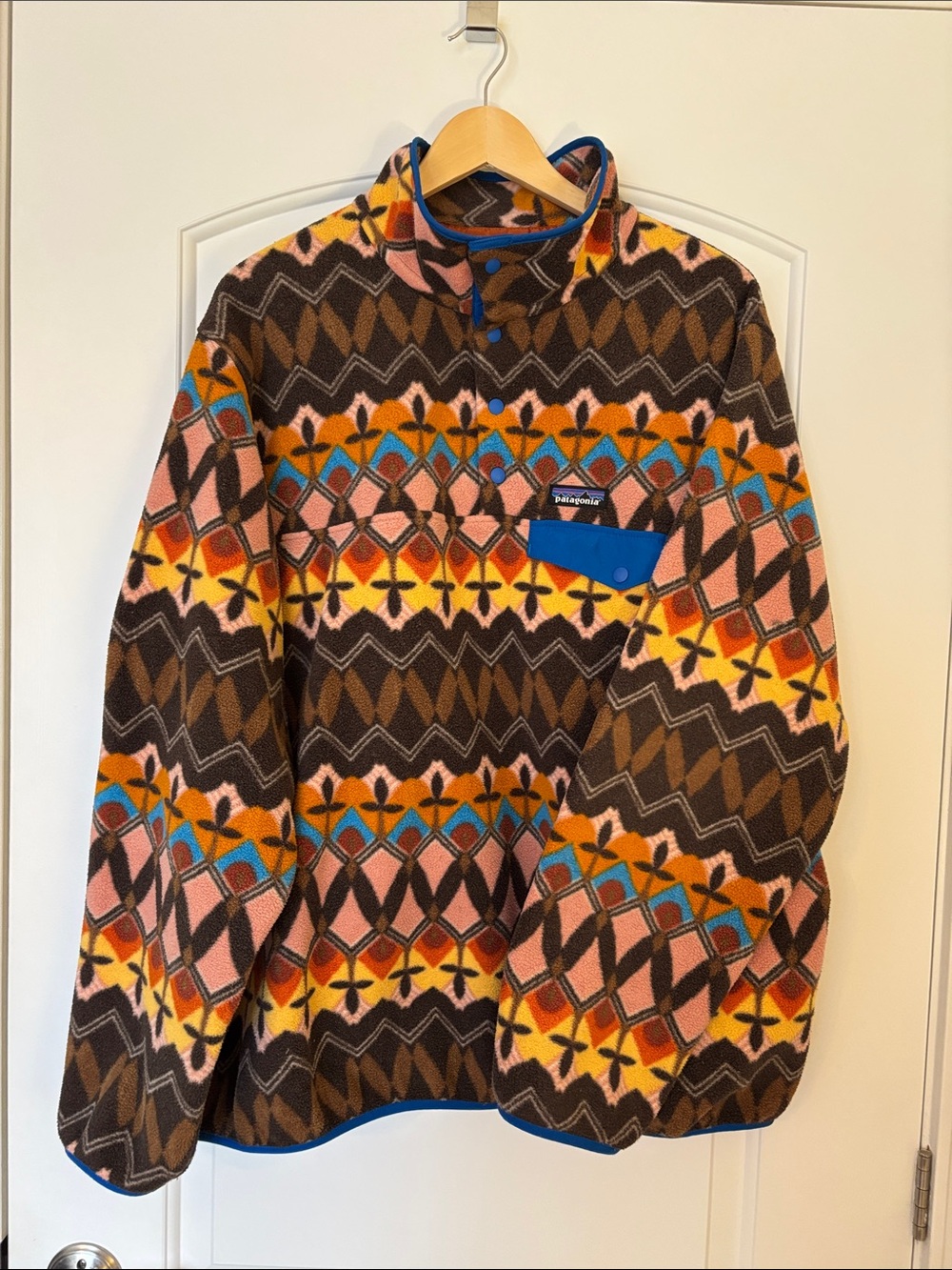 Patagonia Women’s Lightweight Synchilla Snap-T Fleece Pullover CBAP XXL EUC